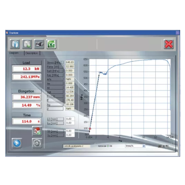 Tensile test on steel rebar Tensile test on steel rebar