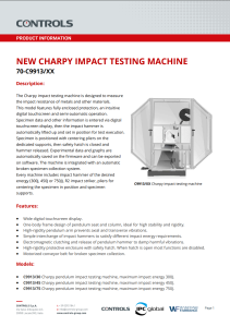 Charpy Pendulum Impact Test